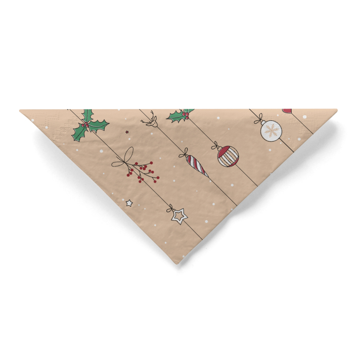 Servetele de masa de Craciun, 3 straturi, Tissue - Snowman / 33 x 33 cm / 100 buc [5]