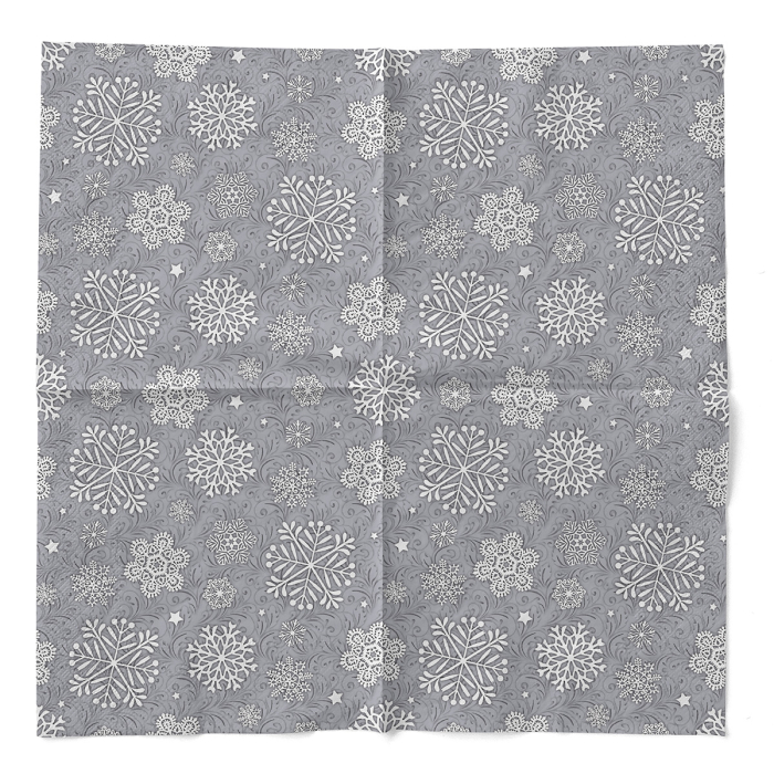Servetele de masa de Craciun, 3 straturi, Tissue - Steven silbergrau / silver grey / 33 x 33 cm / 100 buc [3]
