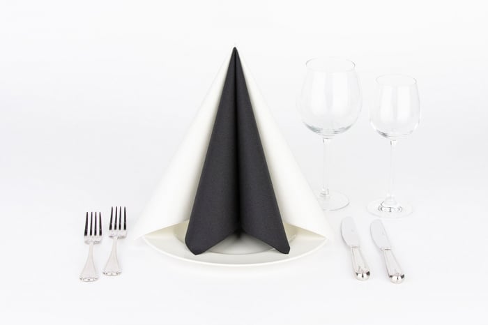 Servetele de masa festive Linclass - Albe / XL - 48 x 48 cm / 50 buc [2]