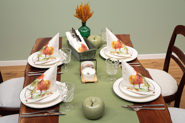 Servetele de masa festive Linclass - Autumn Forest (model de toamna) / 40 x 40 cm / 50 buc [2]