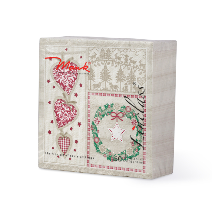 Servetele de masa festive Linclass pentru Revelion/Anul Nou Linclass - Benita / 40 x 40 cm / 50 buc [4]