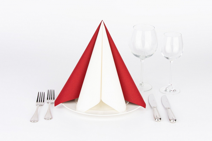 Servetele de masa festive Linclass - Bordo / XL - 48 x 48 cm / 50 buc [2]