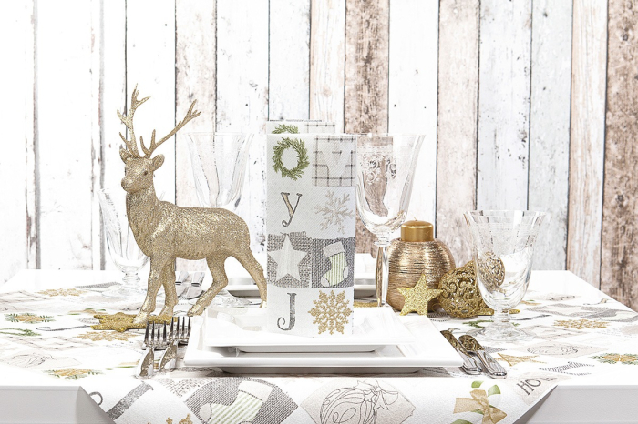 Servetele de masa festive Linclass pentru Revelion/Anul Nou Linclass - Candy / 40 x 40 cm / 50 buc [7]