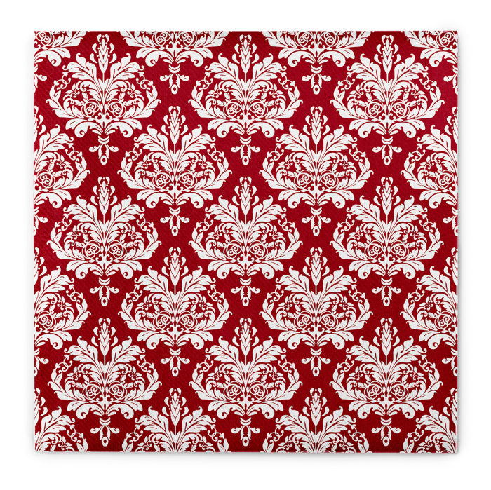 Servetele de masa festive Linclass pentru Revelion/Anul Nou Linclass - Casper bordeaux / 40 x 40 cm / 50 buc [2]