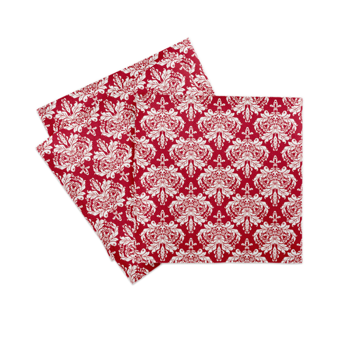 Servetele de masa festive Linclass pentru Revelion/Anul Nou Linclass - Casper bordeaux / 40 x 40 cm / 50 buc [5]