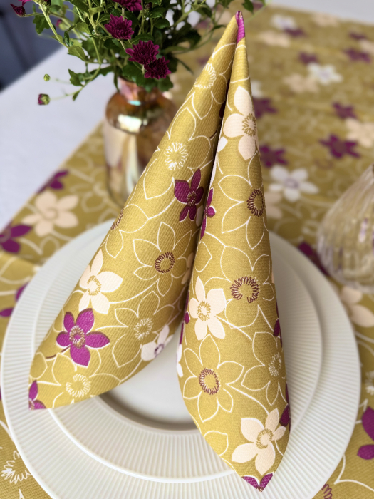 Servetele de masa festive Linclass - Cora (auriu) / 40 x 40 cm / 50 buc [2]