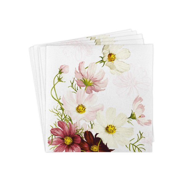 Servetele de masa festive Linclass - Cosmea (flori) / 40 x 40 cm / 50 buc [6]