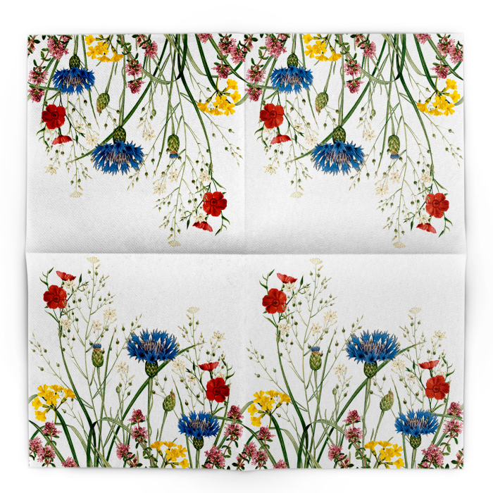 Servetele de masa festive Linclass Edith (Flori)/ 40 x 40 cm / 50 buc [3]