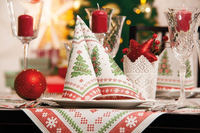 Servetele de masa festive Linclass pentru Craciun/Revelion - Gina / 40 x 40 cm / 50 buc [2]
