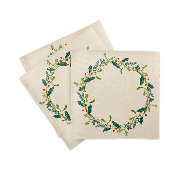 Servetele de masa festive Linclass pentru Revelion/Anul Nou Linclass - Isabell pebble stone / 40 x 40 cm / 50 buc [5]