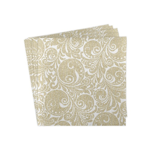 Servetele de masa festive Linclass - Jordan (auriu pudrat) / 40 x 40 cm / 50 buc [4]