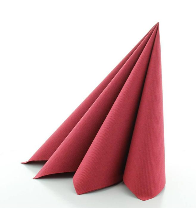 Servetele de masa festive Linclass Light  - Bordeaux (Bordo) / 40 x 40 cm / 50 buc [2]