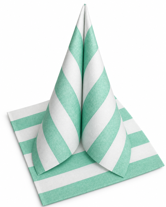 Șervețele de masa festive Linclass - Linnen Maxi (verde menta) / 40 x 40 cm / 12 buc [3]
