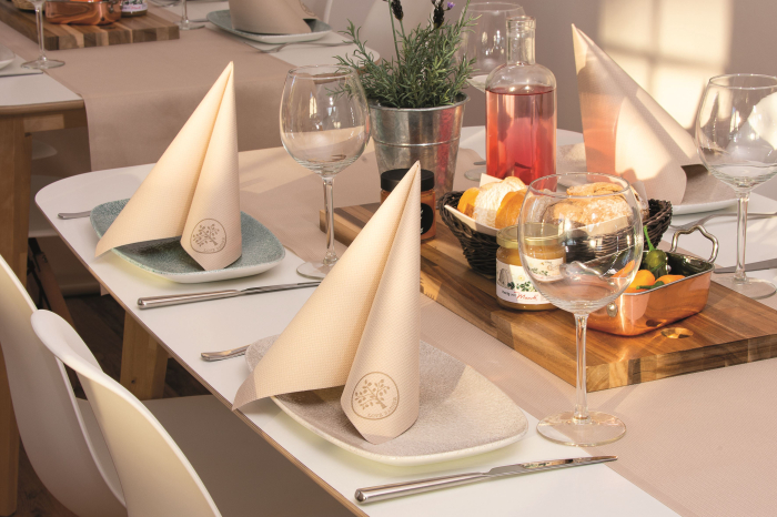 Servetele de masa festive Linclass - Love Nature (Bej pal) / 40 x 40 cm / 50 buc [2]