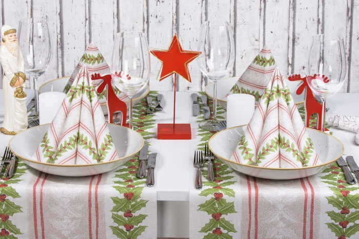 Servetele de masa festive Linclass pentru Revelion/Anul Nou Linclass - Magda / 40 x 40 cm / 50 buc [6]