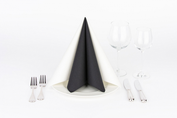 Servetele de masa festive Linclass - Negre / XL - 48 x 48 cm / 50 buc [1]