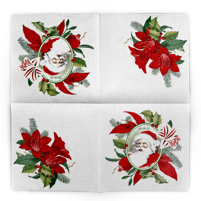 Servetele de masa festive Linclass pentru Revelion/Anul Nou Linclass - Niklas / 40 x 40 cm / 50 buc [3]