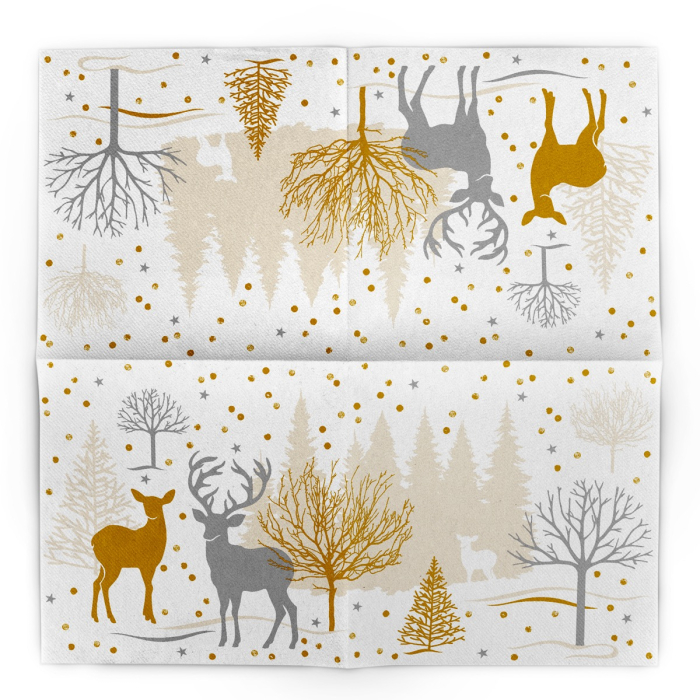 Servetele de masa festive Linclass pentru Craciun/ Revelion -  Josia / 40 x 40 cm / 50 buc [3]