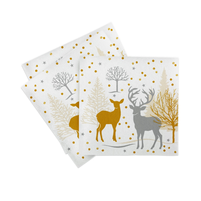 Servetele de masa festive Linclass pentru Craciun/ Revelion -  Josia / 40 x 40 cm / 50 buc [2]