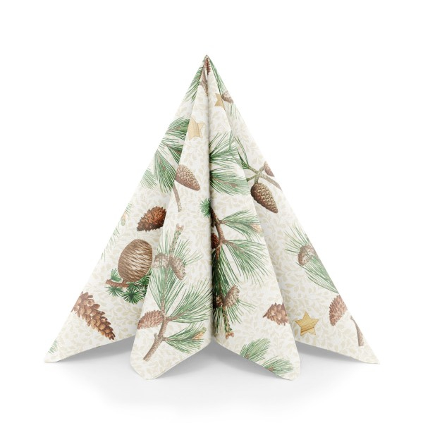 Servetele de masa festive Linclass - Pinea (crengute de brad) / 40 x 40 cm / 50 buc [3]