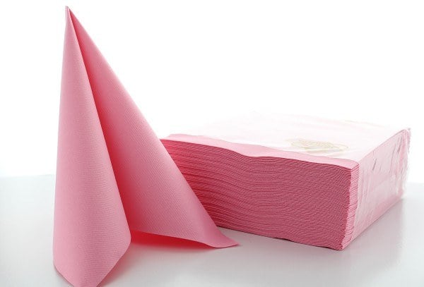 Servetele de masa festive Linclass - Pink (Roz) / 40 x 40 cm / 50 buc [4]