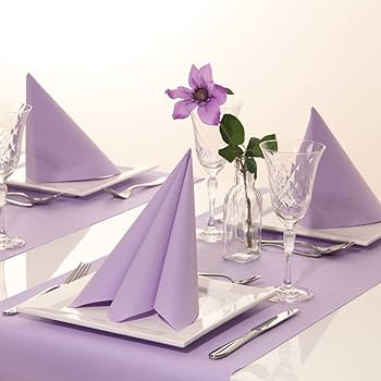 Servetele de masa festive Linclass - Purple (Lila) / 40 x 40 cm / 50 buc [2]