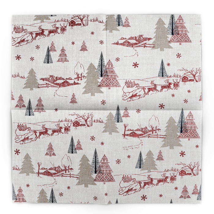 Servetele de masa festive Linclass pentru Revelion/Anul Nou Linclass - Rudi / 40 x 40 cm / 50 buc [6]