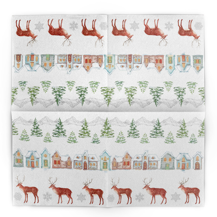 Servetele de masa festive Linclass pentru Revelion/Anul Nou Linclass - Sandy / 40 x 40 cm / 50 buc [4]