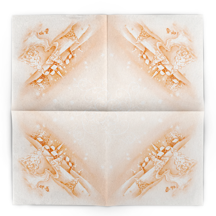 Servetele de masa festive Linclass pentru Revelion/Anul Nou Linclass - Silence / 40 x 40 cm / 50 buc [2]