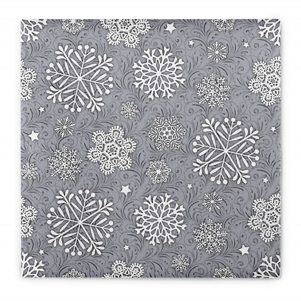 Servetele de masa festive Linclass pentru Revelion/Anul Nou Linclass - Steven silbergrau / silver grey / 40 x 40 cm / 50 buc [5]