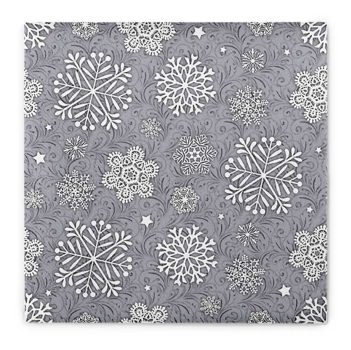 Servetele de masa festive Linclass pentru Revelion/Anul Nou Linclass - Steven silbergrau / silver grey / 40 x 40 cm / 50 buc [4]