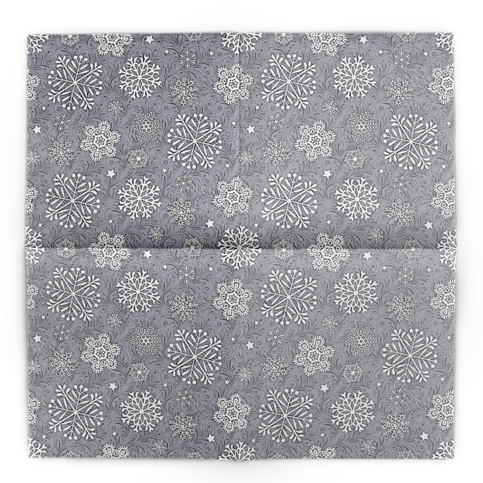 Servetele de masa festive Linclass pentru Revelion/Anul Nou Linclass - Steven silbergrau / silver grey / 40 x 40 cm / 50 buc [3]