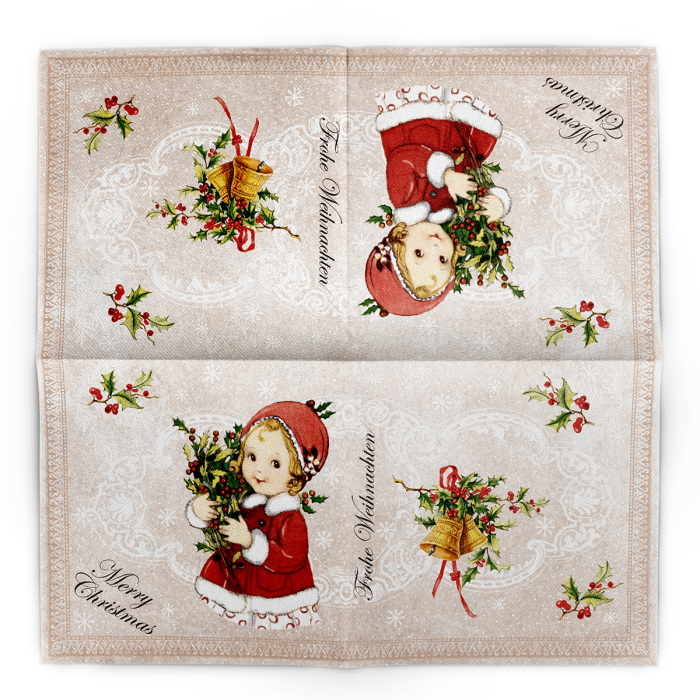 Servetele de masa festive Linclass pentru Revelion/Anul Nou Linclass - Wiebke / 40 x 40 cm / 50 buc [3]