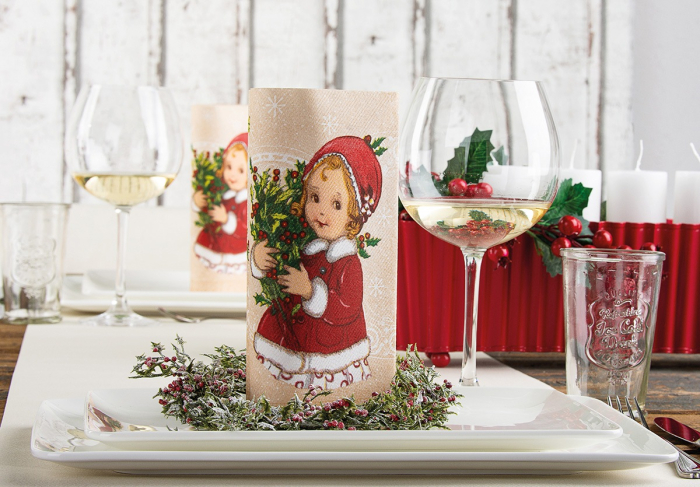 Servetele de masa festive Linclass pentru Revelion/Anul Nou Linclass - Wiebke / 40 x 40 cm / 50 buc [2]