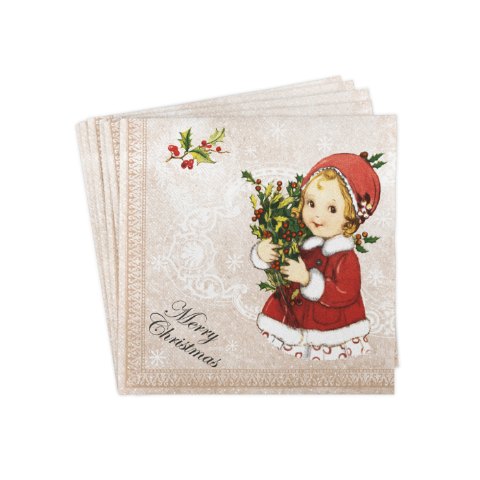 Servetele de masa festive Linclass pentru Revelion/Anul Nou Linclass - Wiebke / 40 x 40 cm / 50 buc [8]