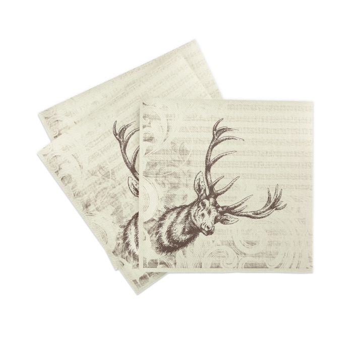 Servetele de masa festive Linclass - Wild (model rustic) / 40 x 40 cm / 50 buc [2]