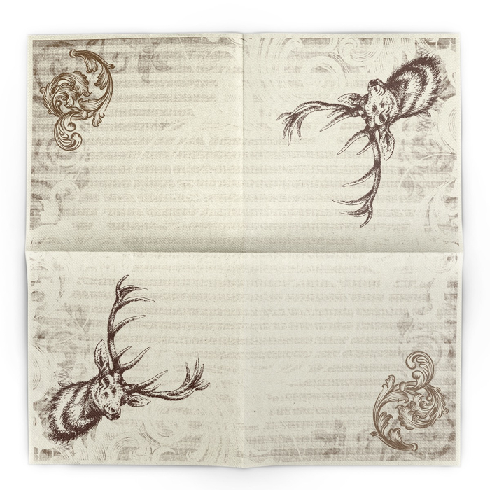 Servetele de masa festive Linclass - Wild (model rustic) / 40 x 40 cm / 50 buc [3]