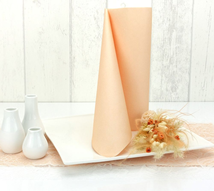 Servetele Linclass Bleached Apricot 40x40 cm, pliate 1/4, 50 buc [2]
