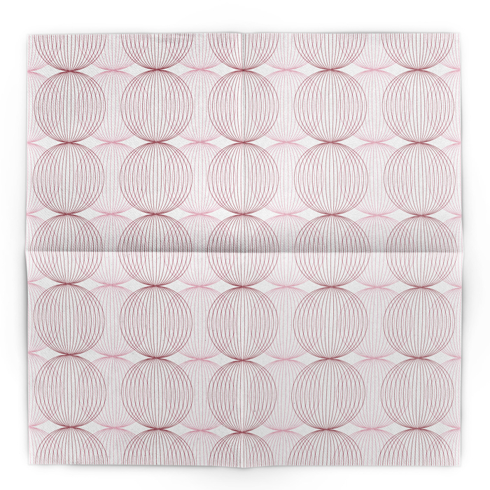 Servetele Linclass LUDO Bordeaux 40x40 cm, pliate 1/4, 50 buc [2]