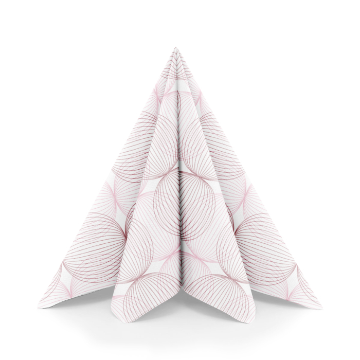 Servetele Linclass LUDO Bordeaux 40x40 cm, pliate 1/4, 50 buc [5]