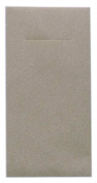 Servetele cu BUZUNAR pentru tacamuri - Linclass Beige Grey (Grej) / 40 x 40 cm / 75 buc [2]
