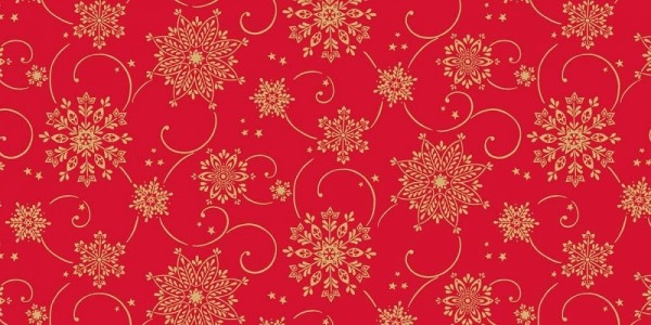 Set accesorii decorative masa festiva Craciun/Revelion- traversa de masa si servetele festive Linclass Linclass Cristal rosu-auriu [4]