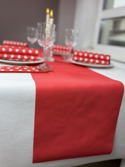 Traversa de masa din poliester, rosie / 30 cm x 20 m / 1 rola [5]