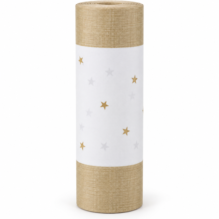 Traversa masa - Linclass  Golden Stars (Stele Aurii) Craciun si Revelion  / 40 cm x 24 m / 1 buc [3]