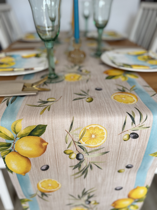 Traversa masa Linclass - Olives & Lemons / 40 cm x 24 m / 1 rola [3]