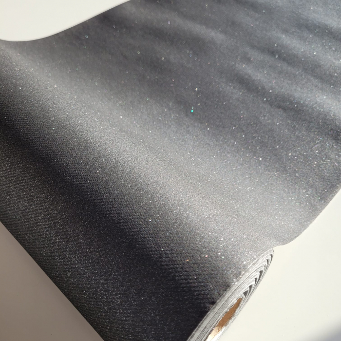 Traversă de masă - Linclass Shine metallic black (negru stralucitor) / 40 cm x 24 m / 1 buc [8]