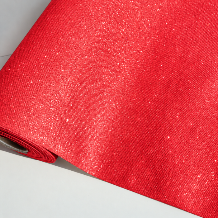 Traversa masa - Linclass Shine metallic red (rosu stralucitor) / 40 cm x 24 m / 1 buc [2]