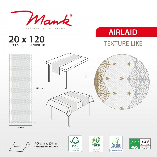 Traversa de masa pentru Craciun, Linclass - Vivien / 40 × 24 cm / 1 buc [2]