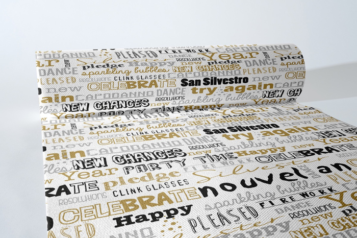 Traversa de masa pentru Revelion, Linclass - San Silvestro / 40 cm x 24 m / 1 rola [1]