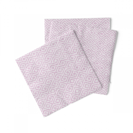 Servetele de masa 3 straturi Tissue - Lagos Base (imprimeu roz), 40 x 40 cm, 100 buc [1]